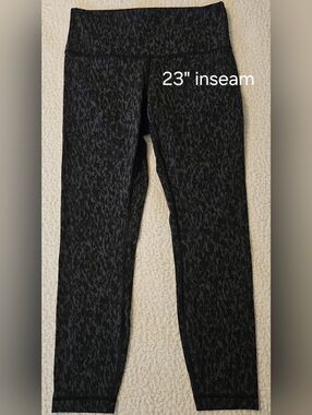 lululemon athletica Black Patterned Leggings